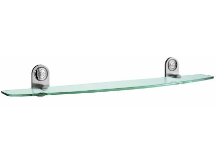 SO - GS347K - Sklenená polica s držiakmi  CHM - chróm matný