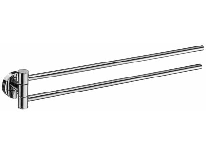 SO - HOME HK326 - Držiak na uteráky dvojitý sklopný  CHL - chróm lesklý