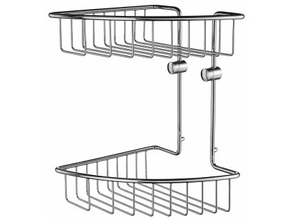 SO - HOME HK377 - Košík do sprchy dvojitý  CHL - chróm lesklý