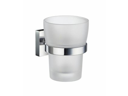SO - HOUSE RK343 - Pohár na zubné kefky s držiakom  CHL - chróm lesklý