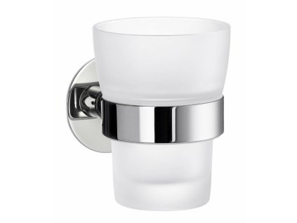 SO - TIME YK343 - Pohár na zubné kefky s držiakom  CHL - chróm lesklý