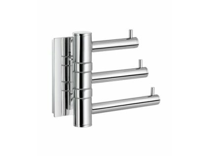 SO - POOL ZK327 - Držiak na uteráky trojitý sklopný  CHL - chróm lesklý