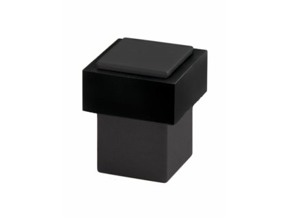 TI - Zarážka dverí hranatá - 2617  CIM - čierna matná (153)