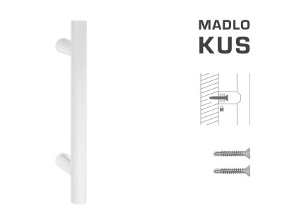 FT - MADLO kód K00 Ø 25 mm ST ks  BIM - biela matná (FBO)