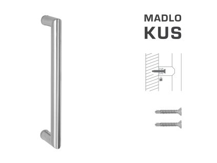 FT - MADLO kód K02 Ø 25 mm ST ks  NEM - nerez matná (F60)