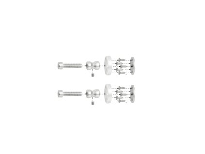 WA - Spojovací materiál WA/B pre ks DREVO  BIL - biela lesklá (RAL 9016)