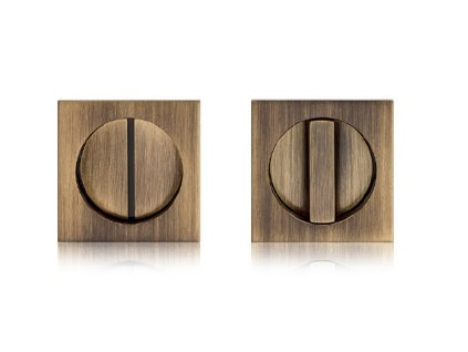 SAB - Set na posuvné dvere Hooky ZERO - HR s uzamykaním  BRM - bronz matný (OGM)