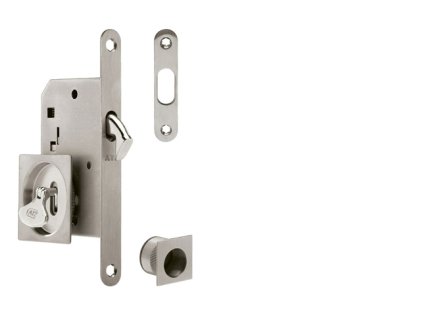 ATZ - Set na posuvné dvere hranatý 3973 BB  NEM - nerez matná (16)