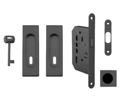 FT - Set na posuvné dvere - BB/D - HR  CIM - čierna matná (FNO)