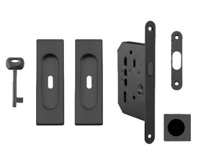 FT - Set na posuvné dvere - BB/S - HR  CIM - čierna matná (FNO)