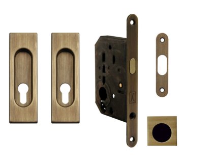 FT - Set na posuvné dvere - PZ/D - HR  BRM - bronz matný (F43)