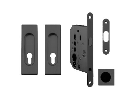 FT - Set na posuvné dvere - PZ/D - HR  CIM - čierna matná (FNO)