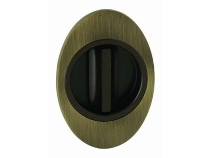 MI - Mušľa DUE WC 84 x 60 mm - oválna  BRM - bronz matný (YEB)