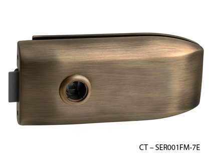 CT - 6000 Kovanie na sklenené dvere  BRM - bronz matný (OGS)