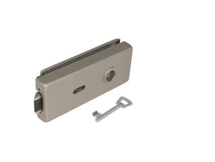 TI - Zámok na sklenené dvere  NIM - nikel matný (142)