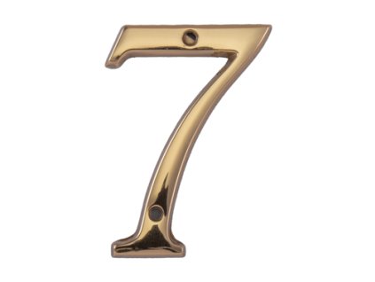 MPK -  DOMOVÁ ČÍSLICA "7" - 120 mm  ZLL - zlatá lesklá
