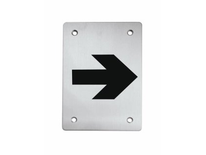TI - Piktogram "Smer" - hranatý  NEM - nerez matná (16)