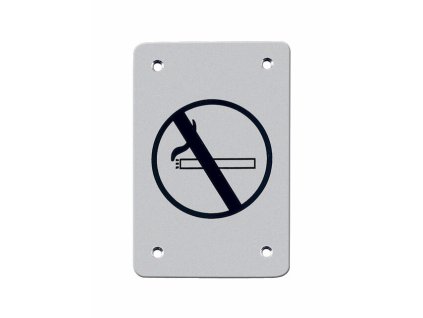 TI - Piktogram "Zákaz fajčiť" - hranatý  NEM - nerez matná (16)