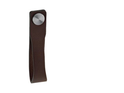 JNF - SR.00.001.B - DVERNÁ ÚCHYTKA  NEM - nerez matná/hnedá koža