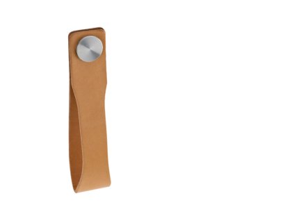 JNF - SR.00.001.C - DVERNÁ ÚCHYTKA  NEM - nerez matná/béžová koža