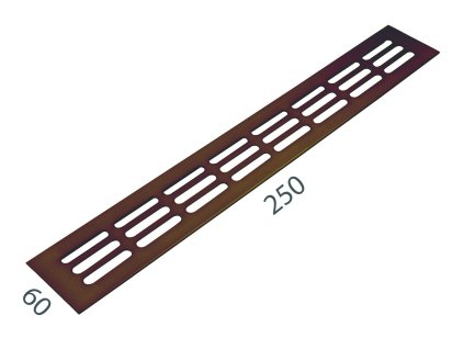 SRL - ALFA vetracia mriežka 60 x 250 mm  BRM - bronz matný (C33)