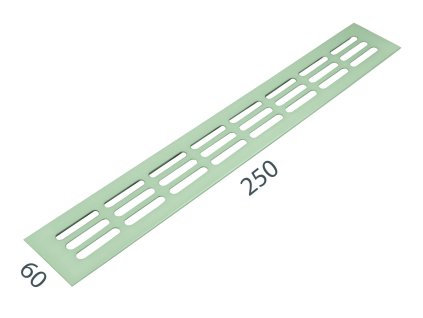 SRL - ALFA vetracia mriežka 60 x 250 mm  NEM - nerez matná