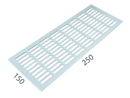 SRL - ALFA vetracia mriežka 150 x 250 mm  BIL - biela lesklá (RAL 9010)