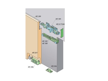 SC - POSUVNÝ SYSTÉM HIDDEN 40 / 80 KG SP