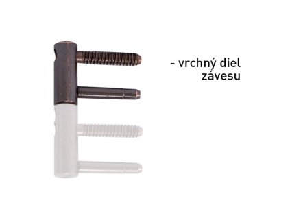 OV - Pánt nastaviteľný vrchný 495/14  BRM - bronz matný