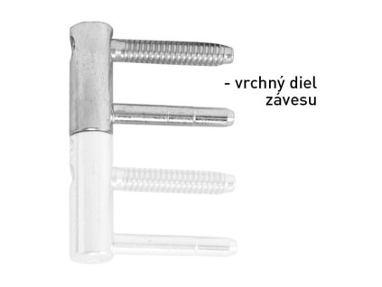 OV - Pánt nastaviteľný vrchný 495/20  POB - pozink biely