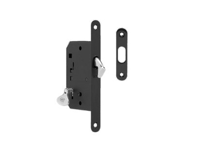 ATZ - Zámok na posuvné dvere 1175 BB  CIM - čierna matná (20)