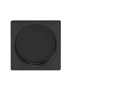 ATZ - Mušľa hranatá bez otvoru 7504 HR  CIM - čierna matná (20)