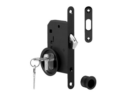 ATZ - Set na posuvné dvere okrúhly 3970 PZ  CIM - čierna matná (20)