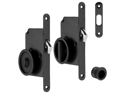 ATZ - Set na posuvné dvere okrúhly 3910 WC  CIM - čierna matná (20)