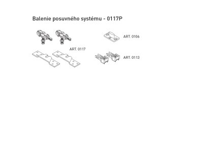 SC - Balenie posuvného systému 100 LEGGERA art. 0117P