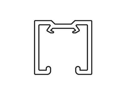 SC - Profil hliník 100 SILENT do 120kg MB