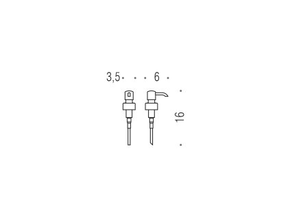 CB - BASIC B9373 - Náhradná pumpička k dávkovaču mydla  CHL - chróm lesklý (CR)