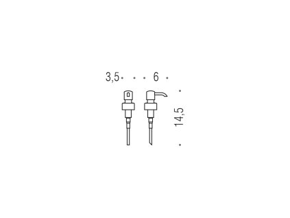 CB - TIME B9356 - Náhradná pumpička k dávkovaču mydla  CHL - chróm lesklý (CR)