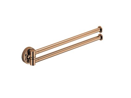 CB - PLUS W4913 - Držiak na uteráky dvojitý 34,5 cm MEL PVD - meď lesklá (VL)