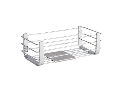 CB - PORTA OGGETTI B9632 - Košík do sprchy/vane s podložkou 27 cm  CHL - chróm lesklý (CR)