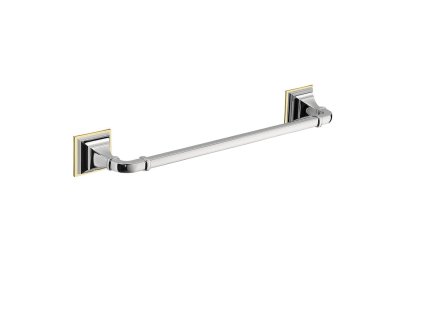CB - PORTOFINOB3209 + B3200OZ - Držiak na uterák 35 cm s podložkou CHL/ZLL - chróm lesklý/zlatá lesklá (CR/OL)