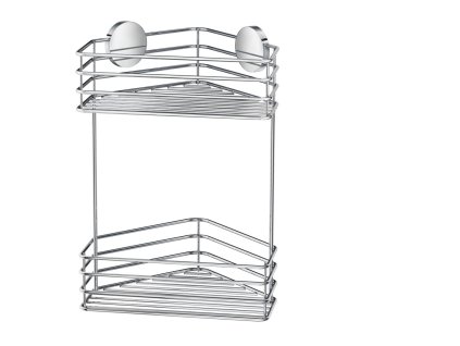 SO - BB - B1203 - Košík do sprchy dvojitý samolepiaci CHL - chróm lesklý