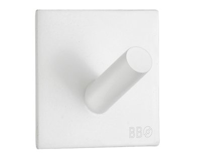 SO - BB - BX1092 - Samolepiaci vešiak na uterák  BIM - biela matná
