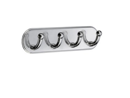 SO - BB - BK1124 - Samolepiaci vešiak na uteráky štvoritý  CHL - chróm lesklý