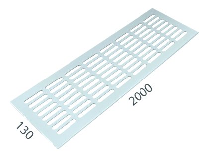 SRL - ALFA vetracia mriežka 130 x 2000 mm  BIL - biela lesklá (RAL 9010)