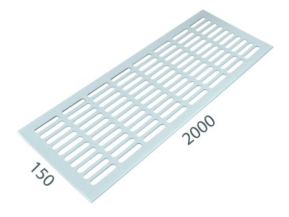 SRL - ALFA vetracia mriežka 150 x 2000 mm  BIL - biela lesklá (RAL 9010)