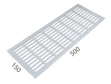 SRL - ALFA vetracia mriežka 150 x 500 mm  BIL - biela lesklá (RAL 9010)