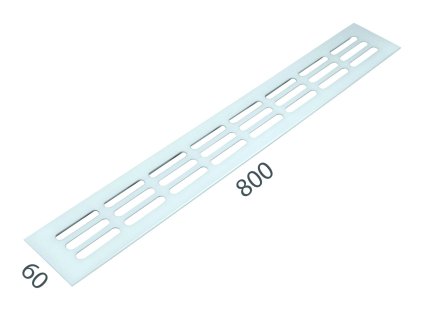 SRL - ALFA vetracia mriežka 60 x 800 mm  BIL - biela lesklá (RAL 9010)