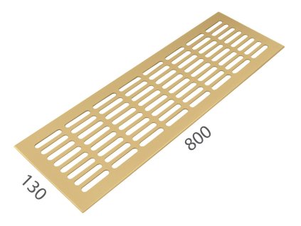 SRL - ALFA vetracia mriežka 130 x 800 mm  ZLM - zlatá matná (C4)
