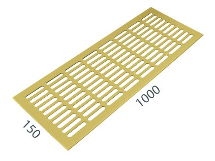 SRL - ALFA vetracia mriežka 150 x 1000 mm  ZLM - zlatá matná (C4)